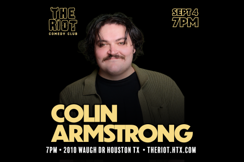 Colin Armstrong Headlines The Riot Comedy Club