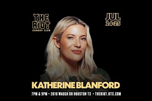 Katherine Blanford Headlines The Riot Comedy Club
