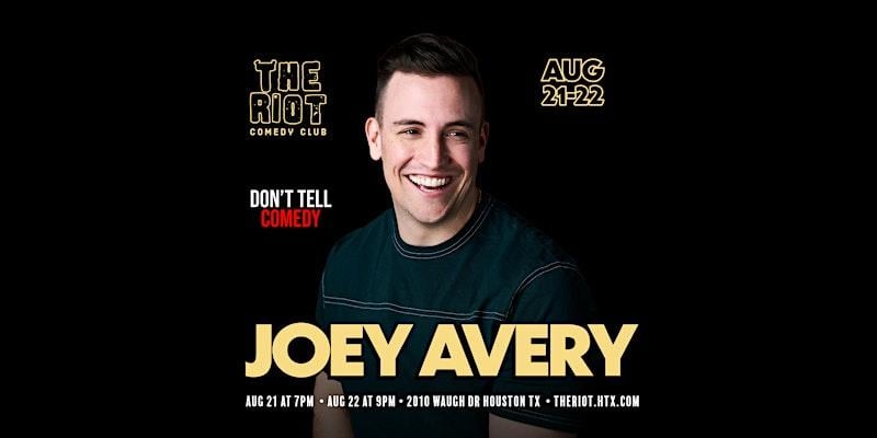 Joey Avery (Don't Kill Comedy) Headlines The Riot Comedy Club