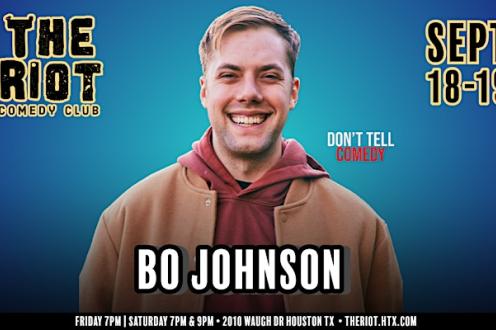 Bo Johnson (Don't Tell Comedy) Headlines The Riot Comedy Club