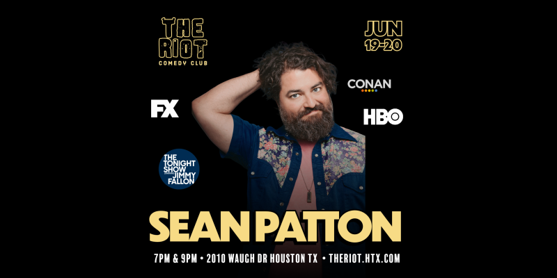 Sean Patton (The Tonight Show, FX, HBO) Headlines The Riot Comedy Club