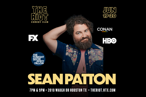Sean Patton (The Tonight Show, FX, HBO) Headlines The Riot Comedy Club