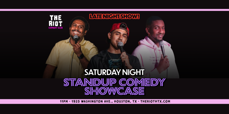 The Riot Comedy Club Presents Saturday Night Standup Comedy Late Show!